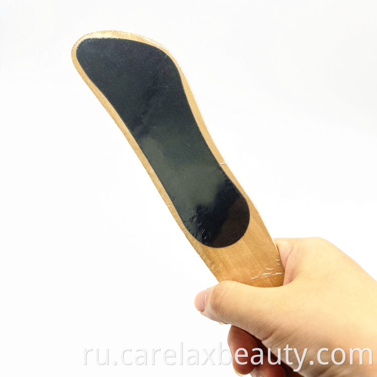 Foot Shape Wooden Sandpaper Pedicure Foot File1